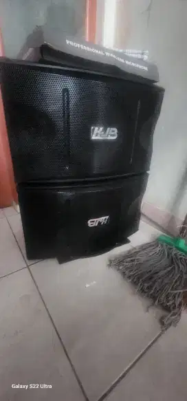 Jual speaker kjb dan amplipier dan warles mic