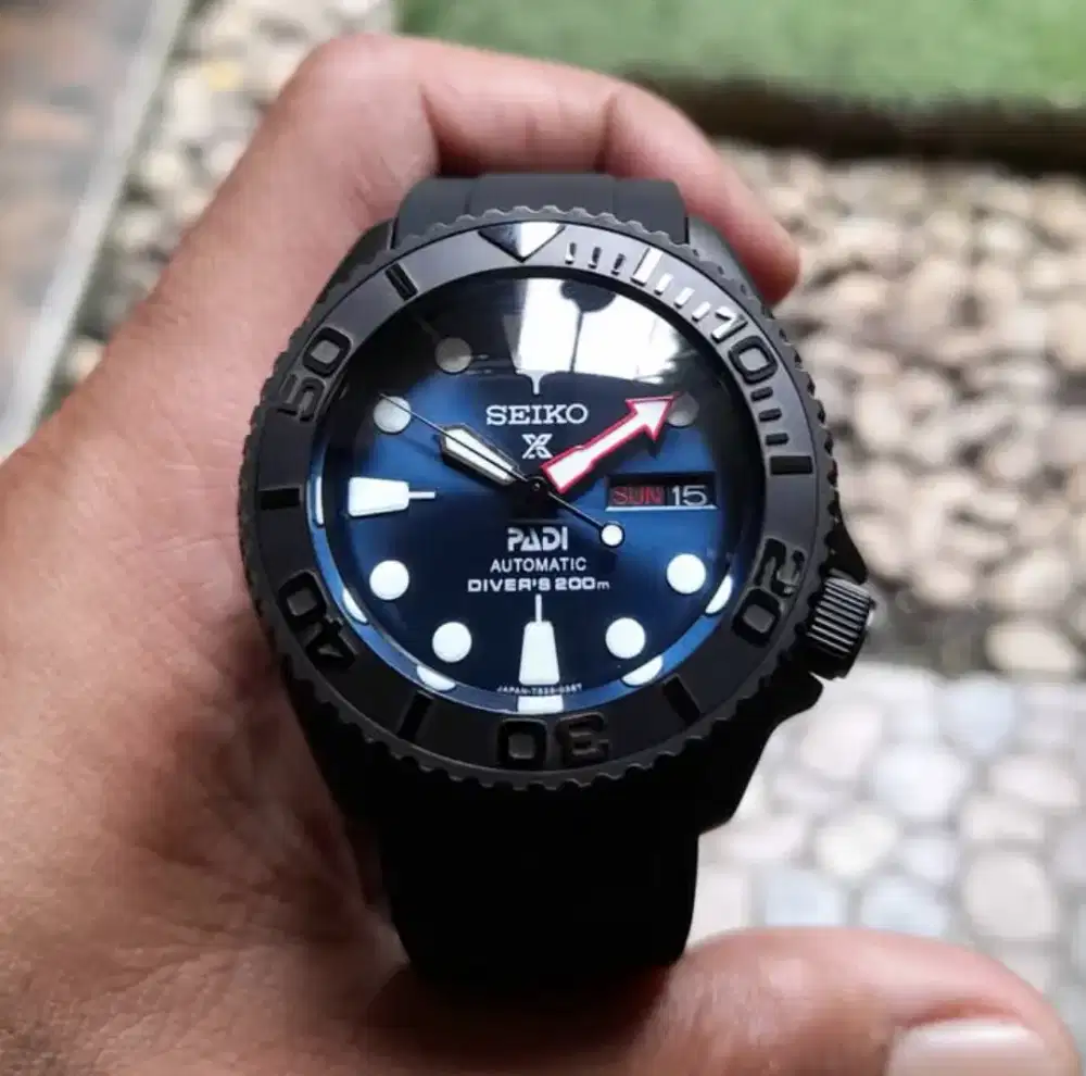 Seiko mod automatic nh36 movement black srpd