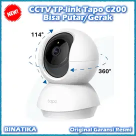 Original CCTV TP-Link Tapo C200 Wi-Fi CCTV Bisa Putar/Gerak Camera IP
