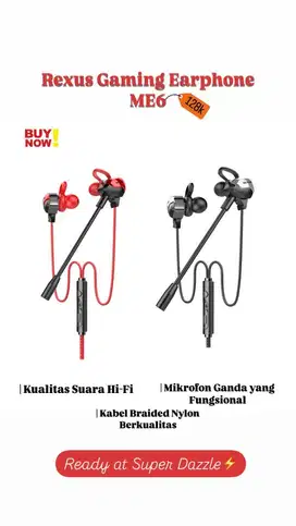 earphone rexus ME6