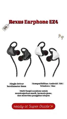earphone rexus EZ4