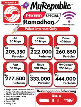 WIFI MURAH 200RB GRATIS PEMASANGAN UNLIMITED