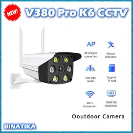 V380 Pro K6 CCTV Outdoor Pan Tilt Luar Ruangan Tahan Cuaca WiFi