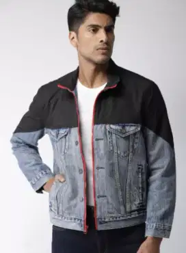 Jaket Levis Denim Mockneck Jeans Original