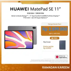 Huawei Matepad Se 11 Garansi Resmi Ram 6/128Gb