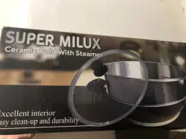 Super milux ceramic gold with steamer