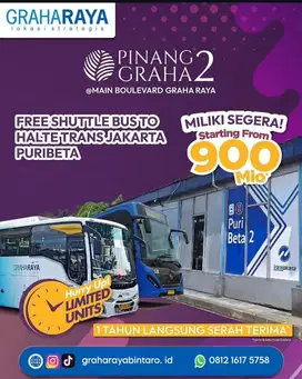 PINANG GRAHA 2 RUMAH KPR DP 0% 900Jtan GRAHA RAYA