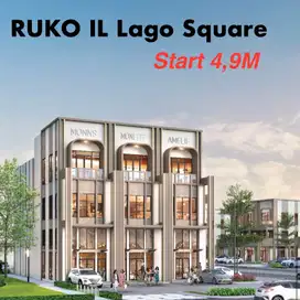 Ruko il Lago Gading Serpong Hadap Jalan Raya Lalu Lintas Ramai