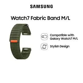 Samsung Watch7 Fabric Band M/L - Green