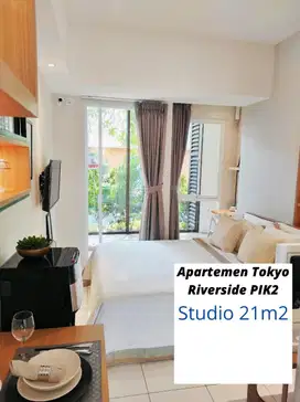 Disewa Murah Apartemen Studio Tokyo Pik2 Uk 21m2 Hanya 9jt/Thn