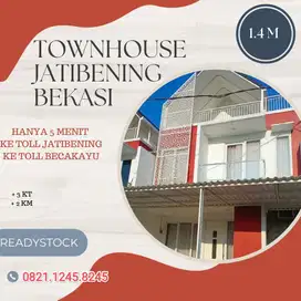 Jual Cepat Townhouse Jatibening RUMAH BARU & FRESH| Akses 2 Mobil