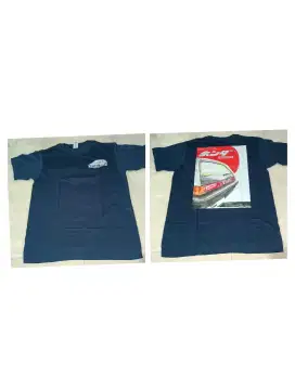 Kaos otomotif dua sisi desain gambar tangan hanya buat 1