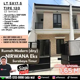 Jual Rumah Surabaya, rumah rungkut dekat superindo, rumah baru