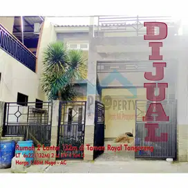 DIJUAL Rumah 2 Lantai 132m  Taman Royal Tangerang Uk 6x22 (132m) - AC