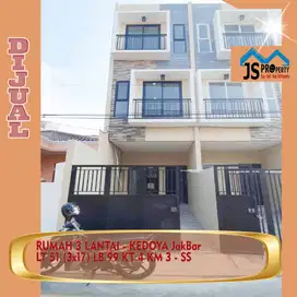 DIJUAL RUMAH 3 LANTAI - KEDOYA JakBar - SS