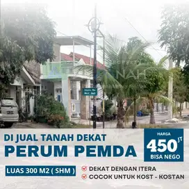 JUAL TANAH DEPAN ITERA UNTUK KOSTAN / REDDORS