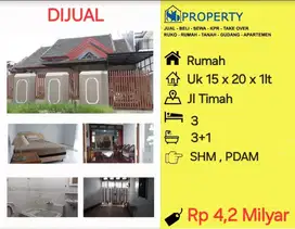 Dijual Rumah Siap huni jalan TIMAH dekat pusat Bisnis jln.petterani