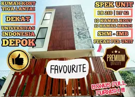 Investasi Real Kost Putri Dekat Univ UI Depok | 10 KAMAR FULL FURNISH