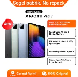 Xiaomi pad 7 8/256. Baru. Segel pabrik. Garansi resmi 15 bulan