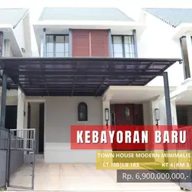 Dijual Rumah Baru Town House Kebayoran Baru Harga Murah
