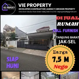 Siap Huni Rumah di Tanjung Barat Jaksel Full Furnish