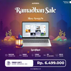 Promo Ramadhan HP 14 ep0555TU /Core i3-1215U/8GB/512GB SSD/14″ FHD/W11