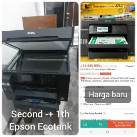 Jual/tt/bt Printer epson L15150 scan,copy,print, wifi,fax