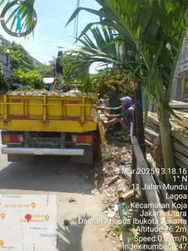 Urugan puing dan buang sampah