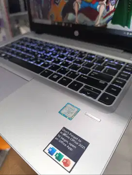 Laptop hp SSD 256GB RAM 8-16GB keyboard menyala backlit putih