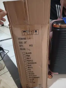 Koper 20 inch edisi gak ke pakai