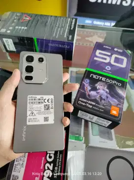 Infinix Note 50Pro RAM 8/256GB free : Antigores,Kesing,Wirelesscharger