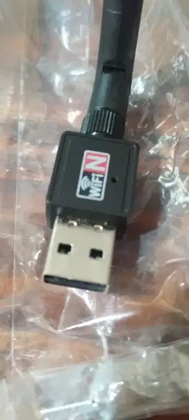 Wireless USB Adapter wifii N adapter dengan antena bekas  baik