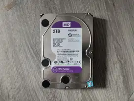 Hdd wd purple 2TB Hardisk 2000GB mulus kyk baru sehat 100%