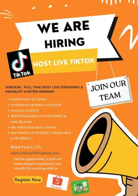 HOST LIVE STREAMING BERPENGALAMAN