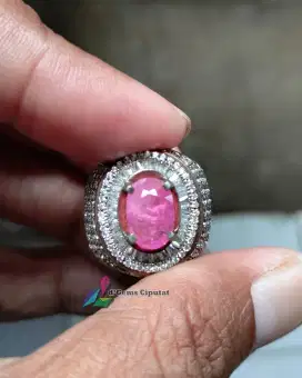 Batu Cincin Akik Permata Natural Ruby Burma