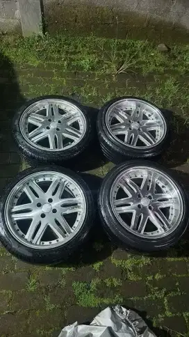 Velg HSR Okayama 17 Celong 8,5 /7,5 dan Ban tebal 2022