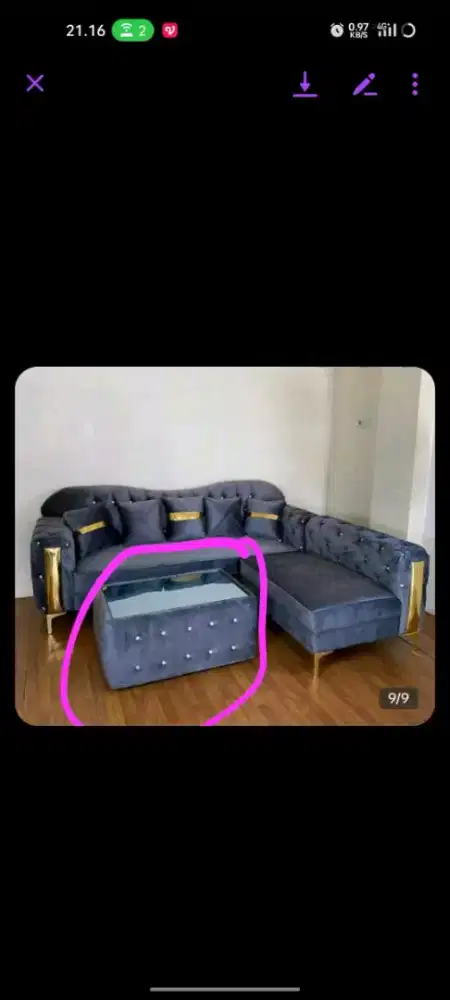 Sofa l putus biola