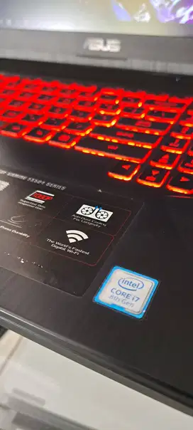 Laptop ASUS TUF Gaming core i7 ram 16gb dual VGA Nvidia GTX 1050 4gb