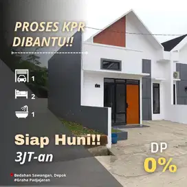 dijual rumah SIAP HUNI cicilan 3JT-an DP 0% lokasi di Depok