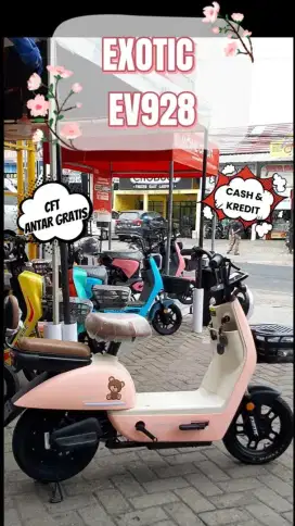 SEPEDA LISTRIK EXOTIC EV-928 NEW BERGARANSI RESMI DIJAMIN AMAN