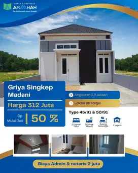 ANGSURAN 2,9 JUTAAN FLAT SELAMA 60 BULAN RUMAH INI BISA JADI PILIHAN