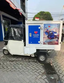 Motor roda tiga BOX merk TVS cargo