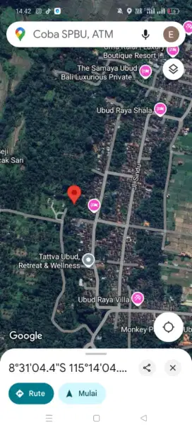 DIJUAL TANAH LOKASI SAYAN, UBUD