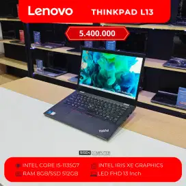 Laptop Lenovo Thinkpad L13 Core i5-1125G7 RAM8GB SSD512GB FHD 13'bekas