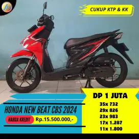 HONDA NEW BEAT CBS 2024 KREDIT MURAH ANGSURAN SANGAT RINGAN BERGARANSI