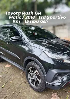 Toyota Rush GR Trd Sportivo Matic. Km_15 ribu asli