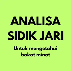 Analisa Sidik Jari Untuk Mengetahui Bakat Minat