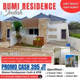 RUMAH SIAP HUNI MODERN MINIMALIS STRATEGIS DI RAJA BASA