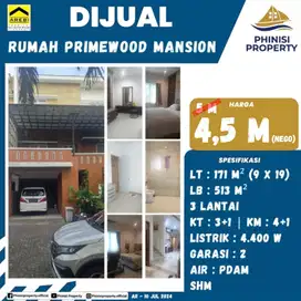 DIJUAL Rumah di Perumahan Elite di Primewood Panakukkang