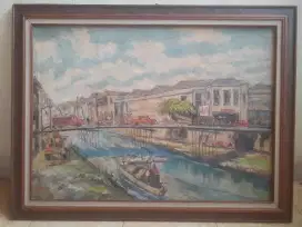 Lukisan jembatan merah surabaya tempo dulu